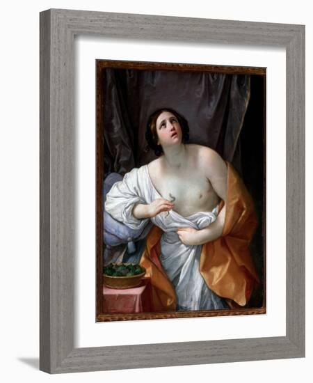 Cleopatra's Suicide - Oil on Canvas, 1635-1640-Guido Reni-Framed Giclee Print