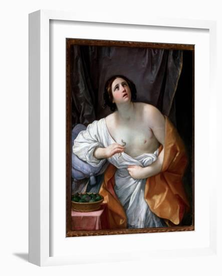 Cleopatra's Suicide - Oil on Canvas, 1635-1640-Guido Reni-Framed Giclee Print