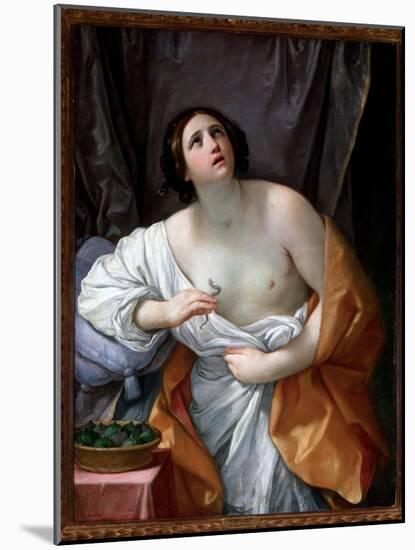 Cleopatra's Suicide - Oil on Canvas, 1635-1640-Guido Reni-Mounted Giclee Print