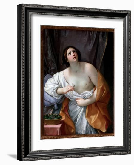 Cleopatra's Suicide - Oil on Canvas, 1635-1640-Guido Reni-Framed Giclee Print