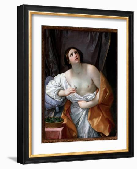 Cleopatra's Suicide - Oil on Canvas, 1635-1640-Guido Reni-Framed Giclee Print