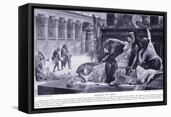 Cleopatra the Great, C.1920-Alexandre Cabanel-Framed Premier Image Canvas