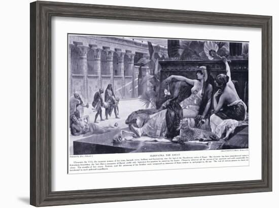 Cleopatra the Great, C.1920-Alexandre Cabanel-Framed Giclee Print