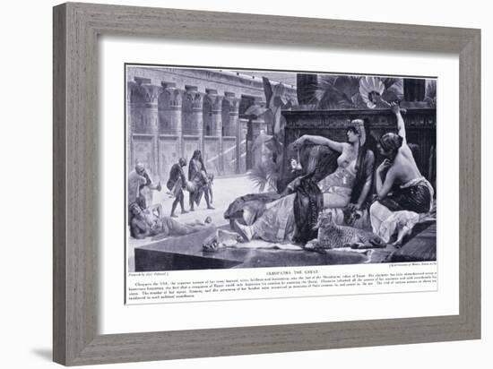 Cleopatra the Great, C.1920-Alexandre Cabanel-Framed Giclee Print