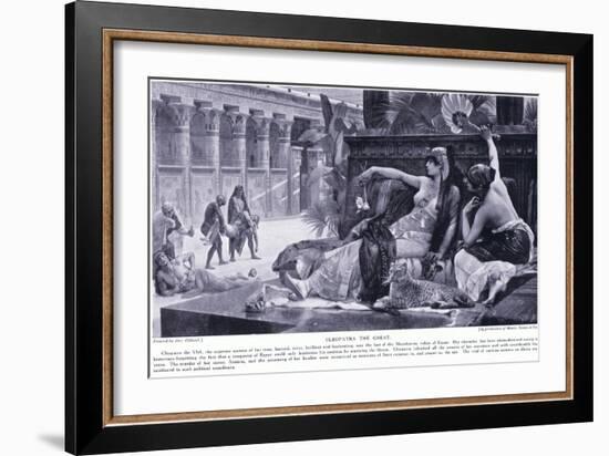 Cleopatra the Great, C.1920-Alexandre Cabanel-Framed Giclee Print