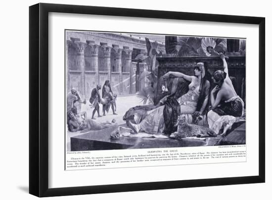 Cleopatra the Great, C.1920-Alexandre Cabanel-Framed Giclee Print