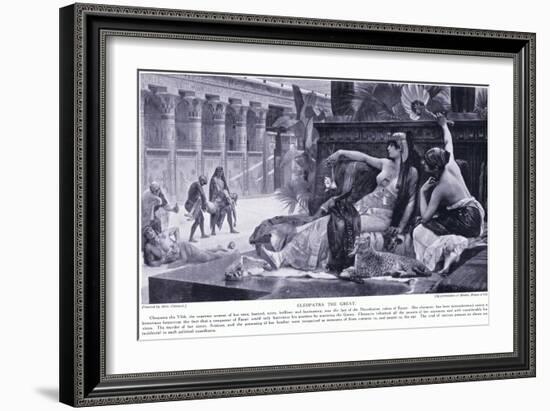 Cleopatra the Great, C.1920-Alexandre Cabanel-Framed Giclee Print