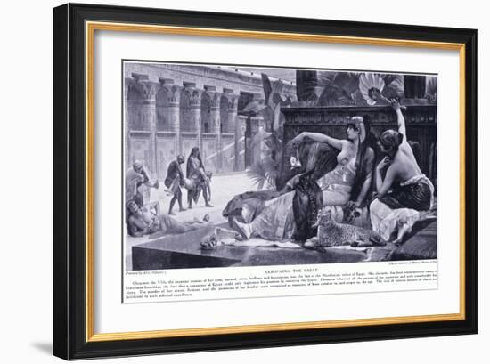 Cleopatra the Great, C.1920-Alexandre Cabanel-Framed Giclee Print