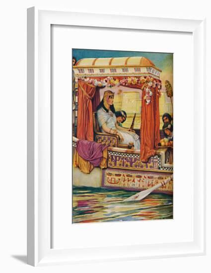 'Cleopatra - The Serpent of Old Nile in the Royal Galley', c1925-Arthur Percy Dixon-Framed Giclee Print