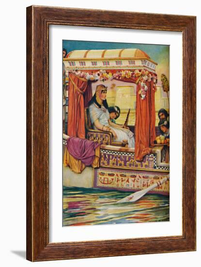 'Cleopatra - The Serpent of Old Nile in the Royal Galley', c1925-Arthur Percy Dixon-Framed Giclee Print