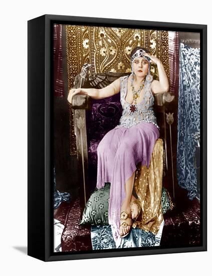 Cleopatra, Theda Bara, 1917-null-Framed Stretched Canvas