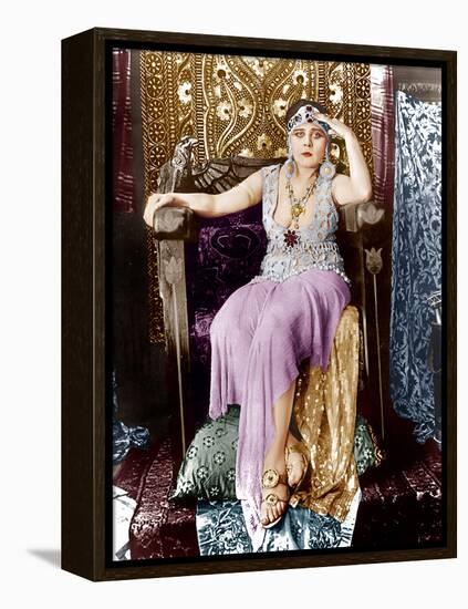 Cleopatra, Theda Bara, 1917-null-Framed Stretched Canvas