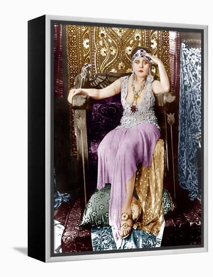 Cleopatra, Theda Bara, 1917-null-Framed Stretched Canvas