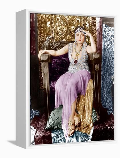 Cleopatra, Theda Bara, 1917-null-Framed Stretched Canvas