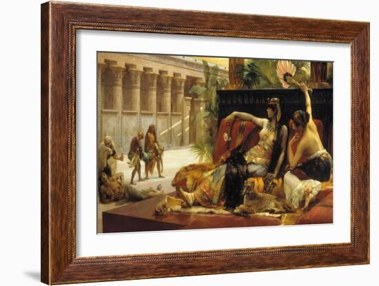 Cleopatra VII, Queen of Egypt, Trying out Poisons on Prisoners Condemned to Death, 1887-Alexandre Cabanel-Framed Giclee Print