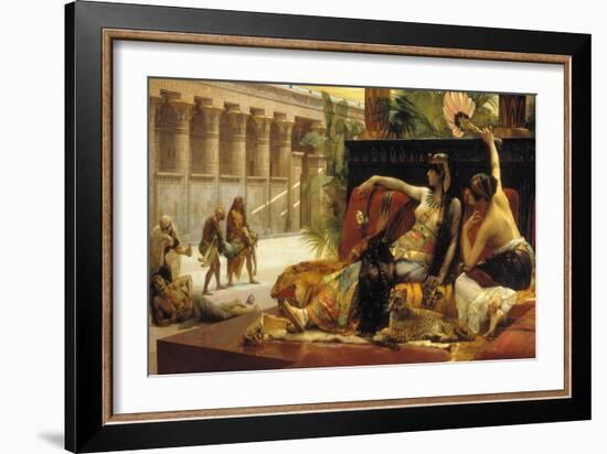 Cleopatra VII, Queen of Egypt, Trying out Poisons on Prisoners Condemned to Death, 1887-Alexandre Cabanel-Framed Giclee Print