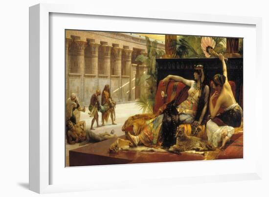 Cleopatra VII, Queen of Egypt, Trying out Poisons on Prisoners Condemned to Death, 1887-Alexandre Cabanel-Framed Giclee Print