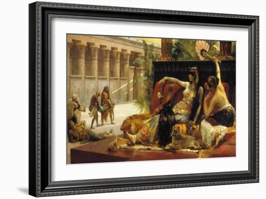 Cleopatra VII, Queen of Egypt, Trying out Poisons on Prisoners Condemned to Death, 1887-Alexandre Cabanel-Framed Giclee Print