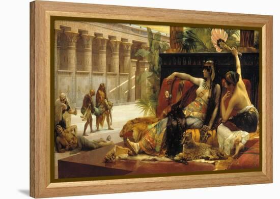Cleopatra VII, Queen of Egypt, Trying out Poisons on Prisoners Condemned to Death, 1887-Alexandre Cabanel-Framed Premier Image Canvas