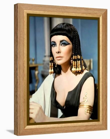 Cleopatre by Joseph L. Mankiewicz with Elizabeth Taylor, 1963 (photo)-null-Framed Stretched Canvas