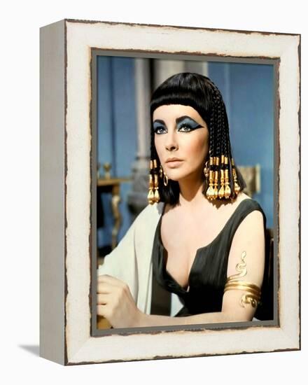 Cleopatre by Joseph L. Mankiewicz with Elizabeth Taylor, 1963 (photo)-null-Framed Stretched Canvas