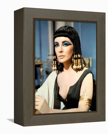 Cleopatre by Joseph L. Mankiewicz with Elizabeth Taylor, 1963 (photo)-null-Framed Stretched Canvas