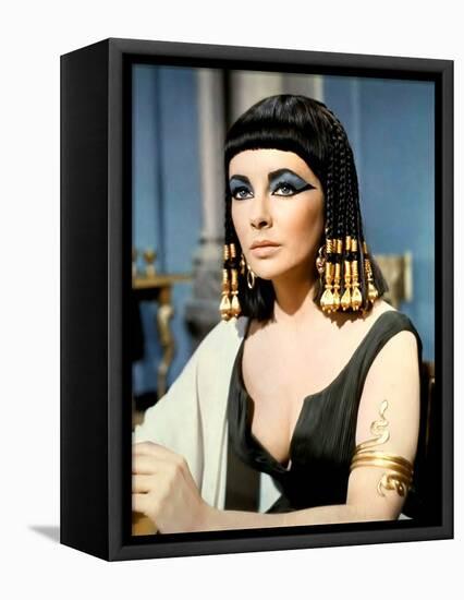 Cleopatre by Joseph L. Mankiewicz with Elizabeth Taylor, 1963 (photo)-null-Framed Stretched Canvas