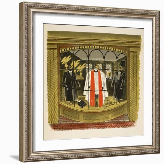 Clerical Outfitter-Eric Ravilious-Framed Giclee Print