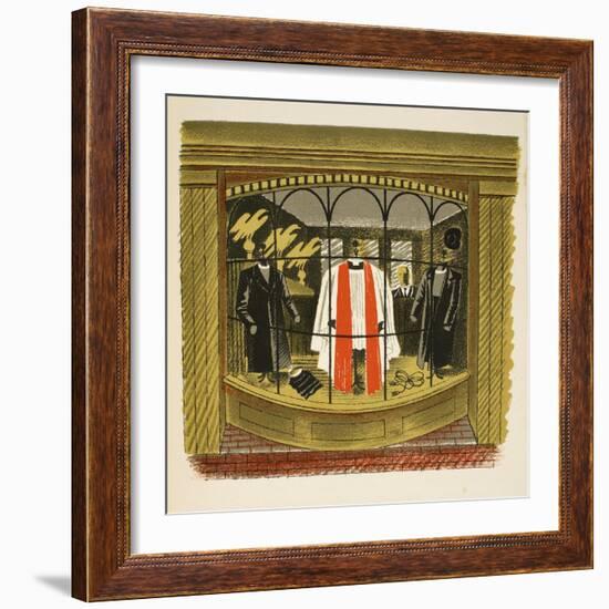 Clerical Outfitter-Eric Ravilious-Framed Giclee Print