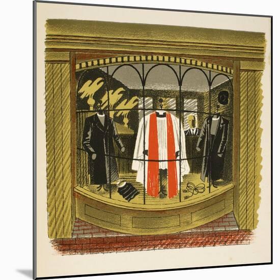 Clerical Outfitter-Eric Ravilious-Mounted Giclee Print