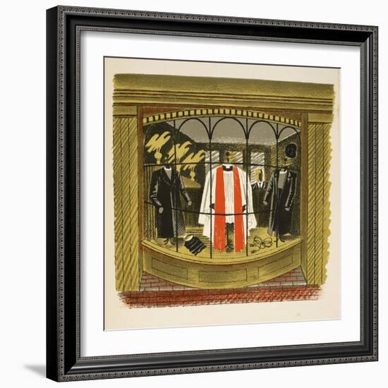 Clerical Outfitter-Eric Ravilious-Framed Giclee Print