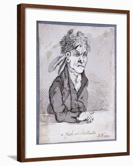 Clerk from the Guildhall's Law Courts, 1801-John Nixon-Framed Giclee Print