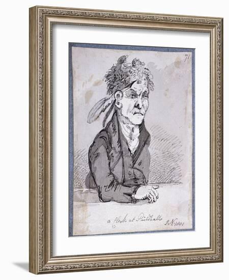 Clerk from the Guildhall's Law Courts, 1801-John Nixon-Framed Giclee Print