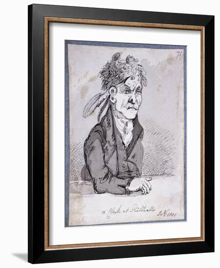 Clerk from the Guildhall's Law Courts, 1801-John Nixon-Framed Giclee Print