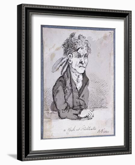 Clerk from the Guildhall's Law Courts, 1801-John Nixon-Framed Giclee Print