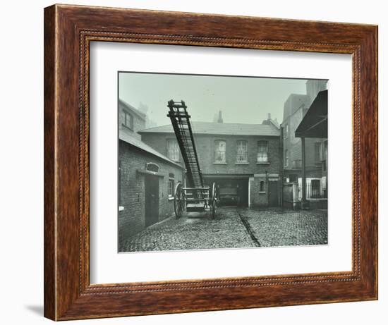 Clerkenwell Fire Station, No 44 Rosebery Avenue, Finsbury, London, 1910-null-Framed Photographic Print