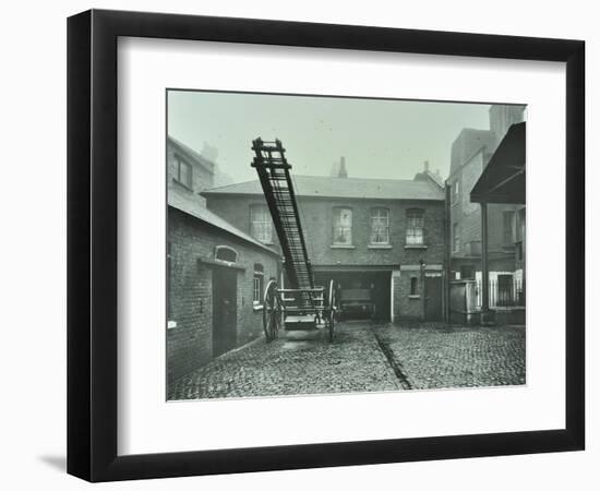 Clerkenwell Fire Station, No 44 Rosebery Avenue, Finsbury, London, 1910-null-Framed Photographic Print