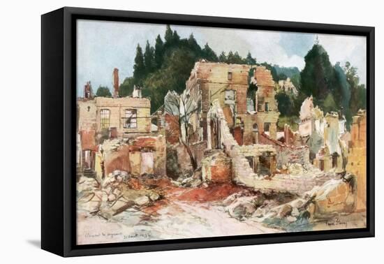 Clermont-En-Argonne, France, August 1915-Francois Flameng-Framed Premier Image Canvas