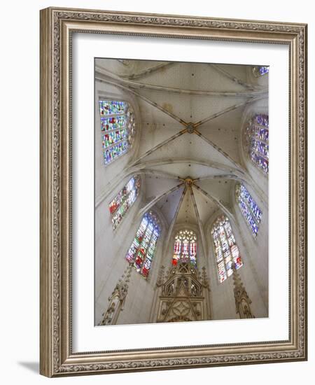 Clery-Saint-Andre Basilica Chancel, Clery Saint Andre, Loiret, France, Europe-null-Framed Photographic Print