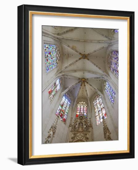 Clery-Saint-Andre Basilica Chancel, Clery Saint Andre, Loiret, France, Europe-null-Framed Photographic Print