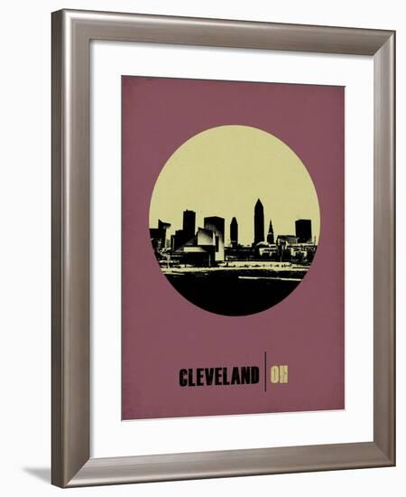 Cleveland Circle Poster 1-NaxArt-Framed Art Print