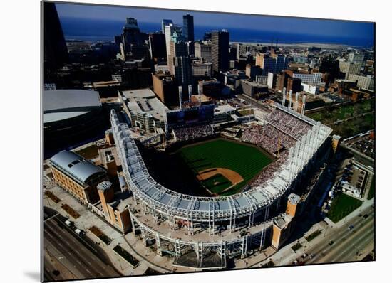 Cleveland - First Indians Game at Jacobs Field-Mike Smith-Mounted Art Print