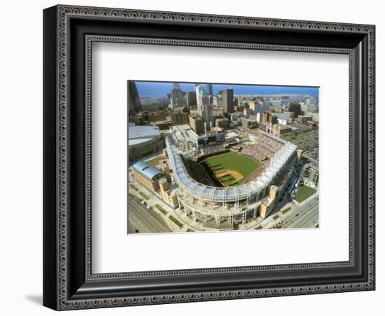 Cleveland - First Indians Game at Jacobs Field-Mike Smith-Framed Art Print