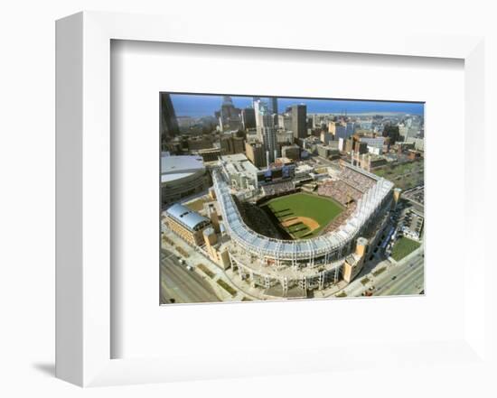 Cleveland - First Indians Game at Jacobs Field-Mike Smith-Framed Art Print