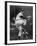 Cleveland Indians Herb Score Winding Up to Throw the Ball-George Silk-Framed Premium Photographic Print