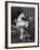 Cleveland Indians Herb Score Winding Up to Throw the Ball-George Silk-Framed Premium Photographic Print