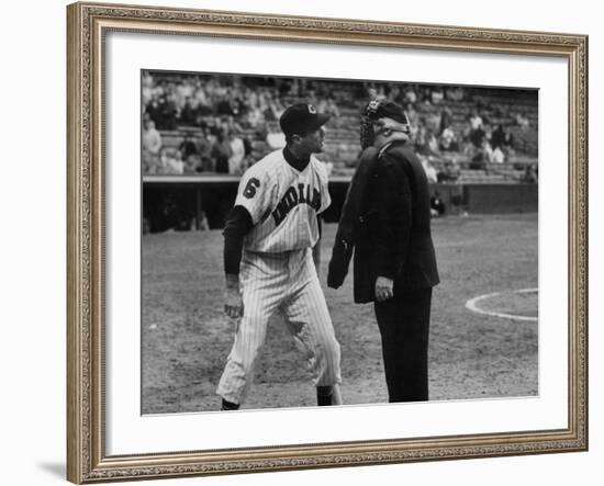 Cleveland Indians Rocky Colavito Arguing with Umpire Bill Summers-null-Framed Premium Photographic Print