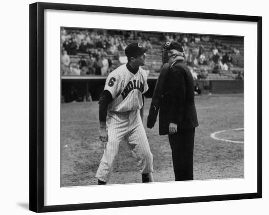 Cleveland Indians Rocky Colavito Arguing with Umpire Bill Summers-null-Framed Premium Photographic Print
