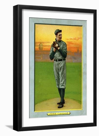 Cleveland, OH, Cleveland Naps, Addie Joss, Baseball Card-Lantern Press-Framed Art Print