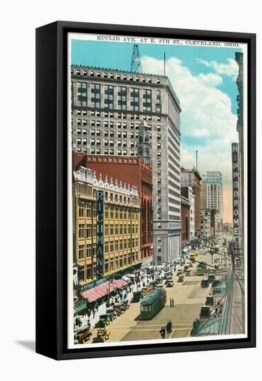 Cleveland, Ohio - Euclid Avenue, Hippodrome Exterior-Lantern Press-Framed Stretched Canvas